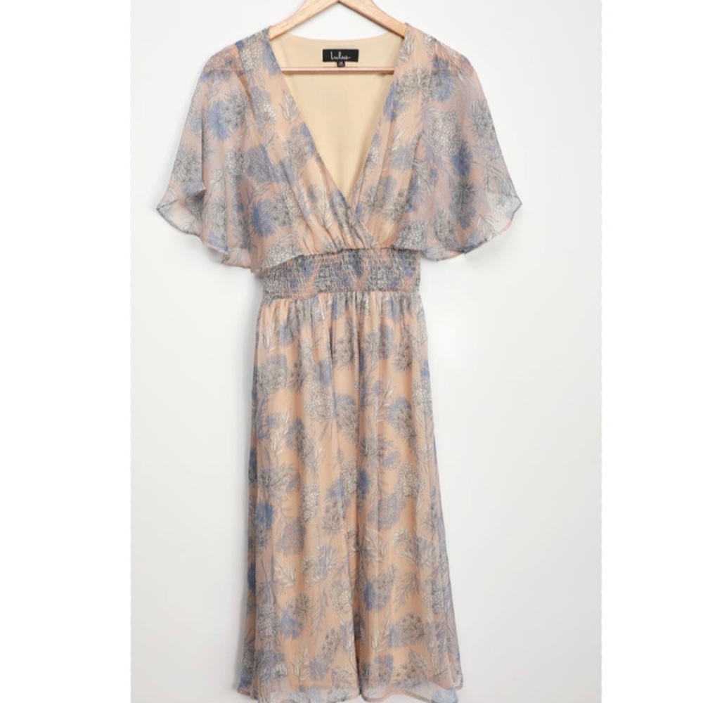 Lulus Subtle Romance Midi Dress - Medium - NWOT